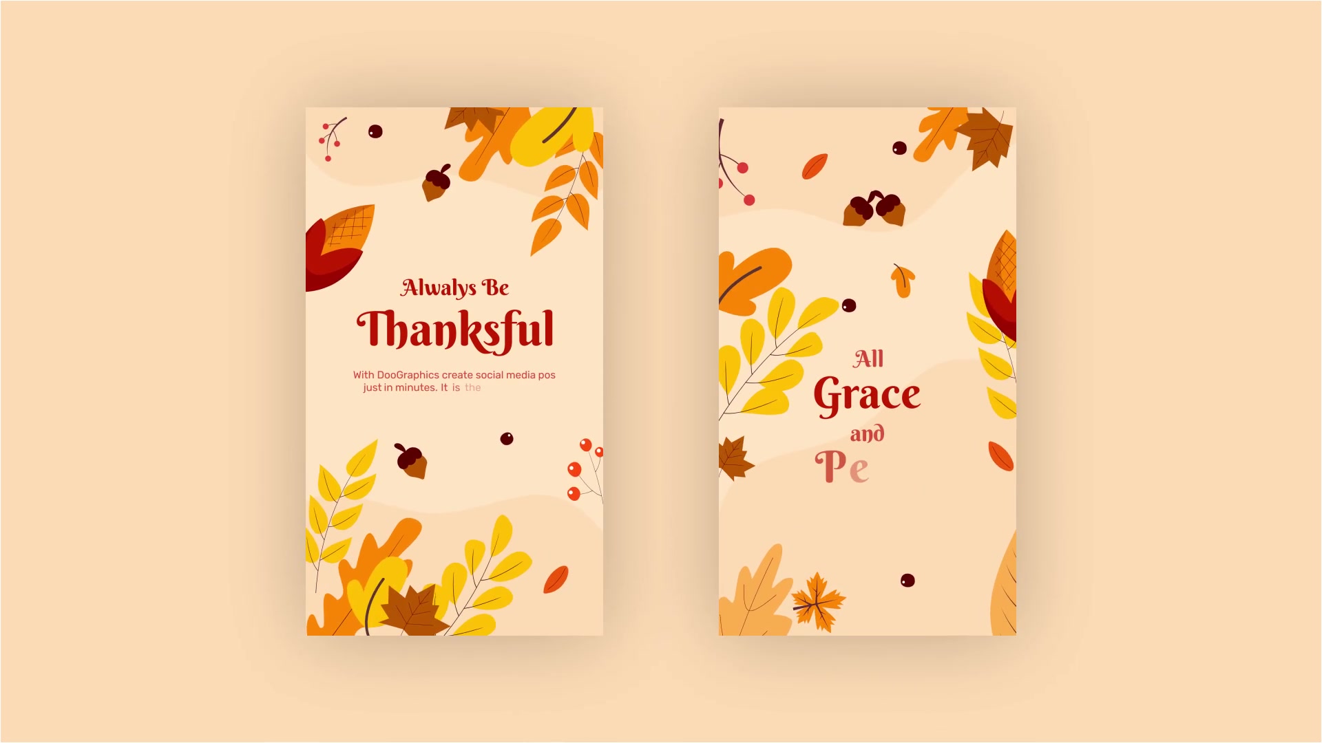 Happy Thanksgiving Instagram Stories Videohive 34765382 After Effects Image 6