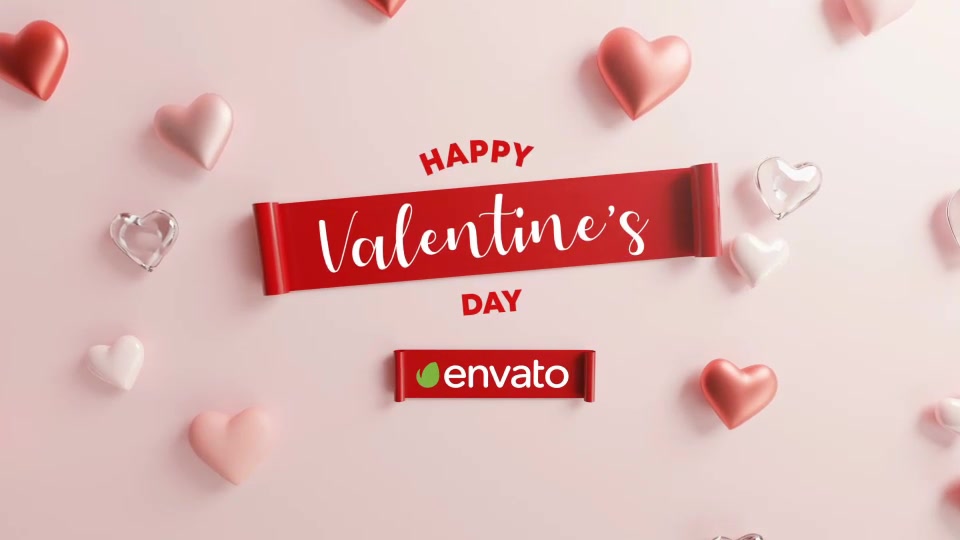 Happy Valentine Logo Reveal 3D Videohive 30263425 After Effects Image 9