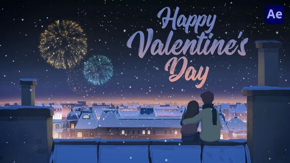 Happy Valentines Day Card Animation [After Effects] - Videohive 35608209 Download