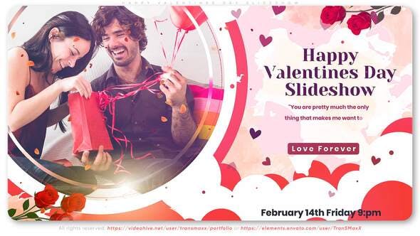 Happy Valentines Day Slideshow - Videohive Download 30005316