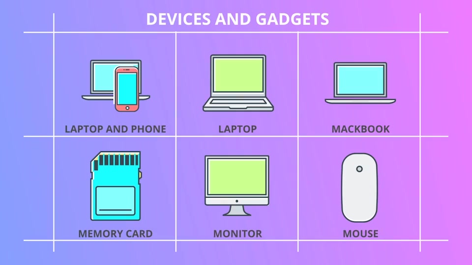 Hardware And Devices 30 Animated Icons - Download Videohive 21298235