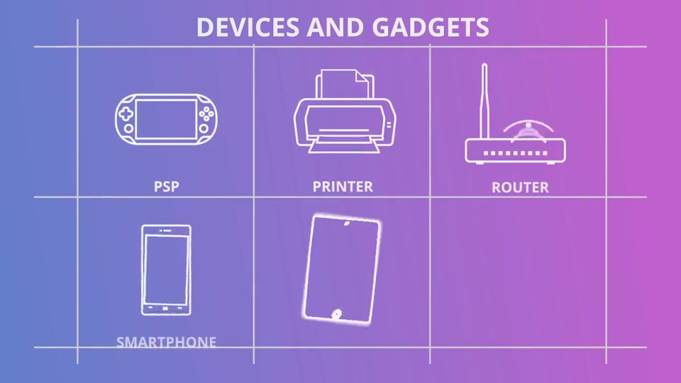 Hardware And Devices Outline Icons - Download Videohive 21291250