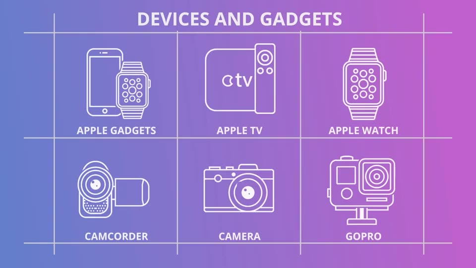 Hardware And Devices Outline Icons - Download Videohive 21291250