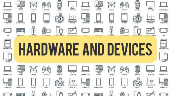 Hardware And Devices Outline Icons - Download Videohive 21291250