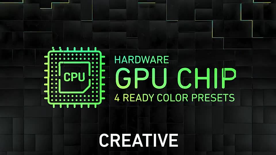 Hardware GPU Chip Logo Reveal Videohive 26377421 After Effects Image 2