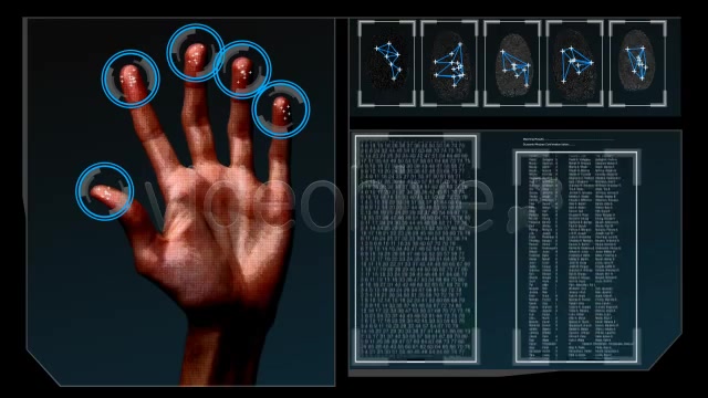 HD Fingerprint Scan Identification Interface Videohive 277095 Motion Graphics Image 10