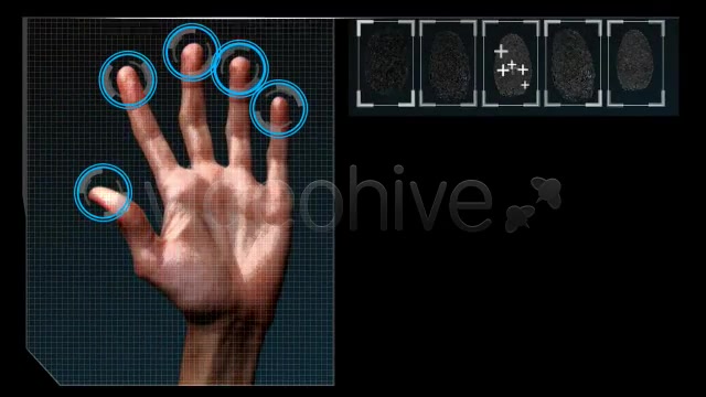 HD Fingerprint Scan Identification Interface Videohive 277095 Motion Graphics Image 3