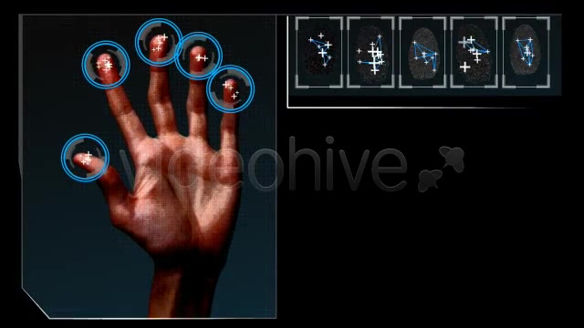 HD Fingerprint Scan Identification Interface Videohive 277095 Motion Graphics Image 4