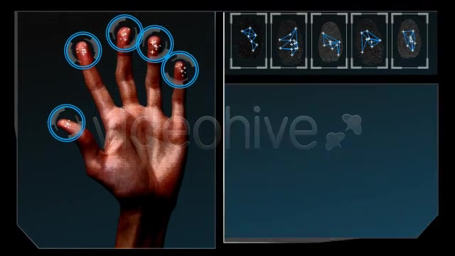 HD Fingerprint Scan Identification Interface Videohive 277095 Motion Graphics Image 5