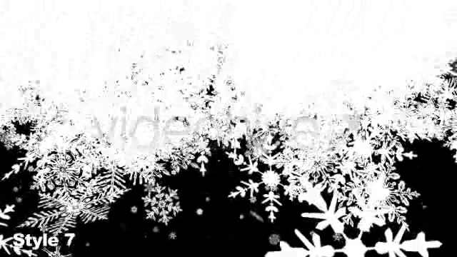 HD Snow Flakes Falling Transitions Series of 7 - Download Videohive 1086135