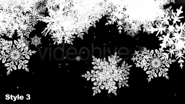 HD Snow Flakes Falling Transitions Series of 7 - Download Videohive 1086135