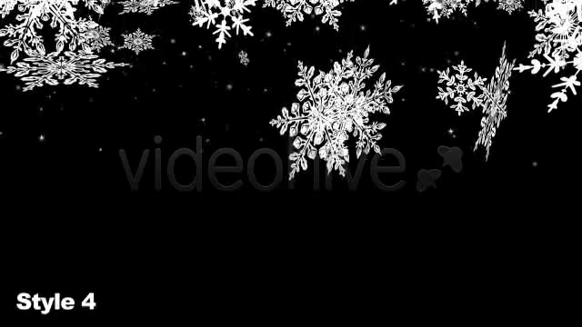 HD Snow Flakes Falling Transitions Series of 7 - Download Videohive 1086135