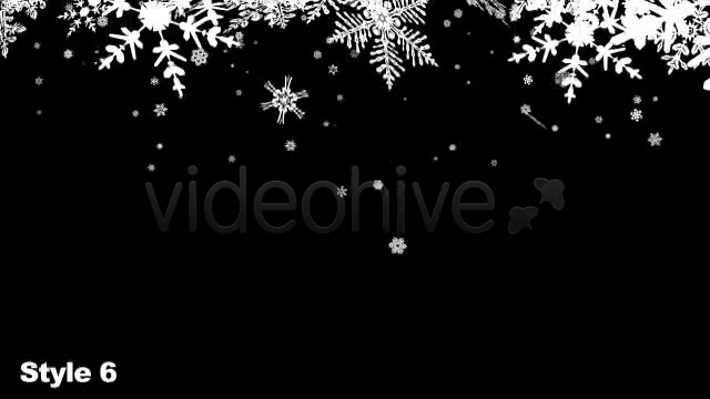 HD Snow Flakes Falling Transitions Series of 7 - Download Videohive 1086135