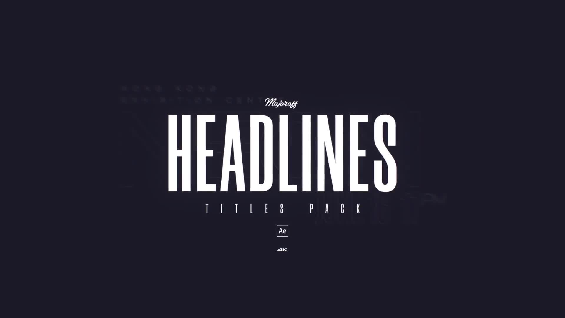 Headlines Titles Pack Videohive 24446227 After Effects Image 1