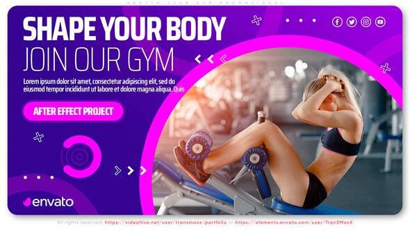 Health Club Gym Promotional - 32950468 Videohive Download