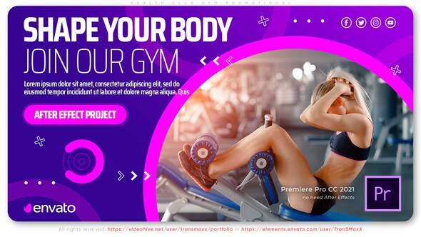 Health Club Gym Promotional - Videohive Download 33212304