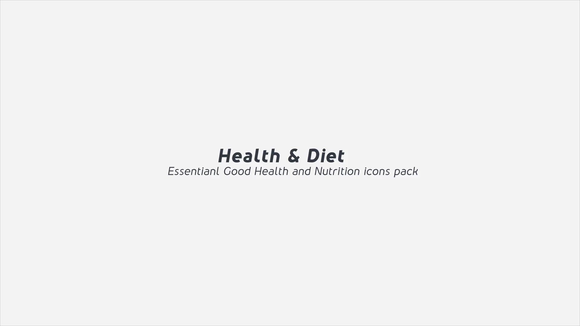 Health & Diet Modern Flat Animated Icons Videohive 25388729 After Effects Image 7