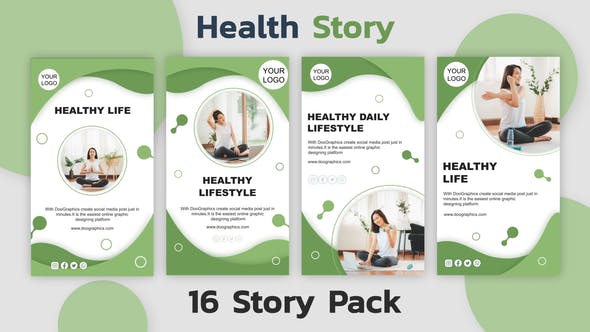 Health Instagram Story Pack - Download Videohive 31351535