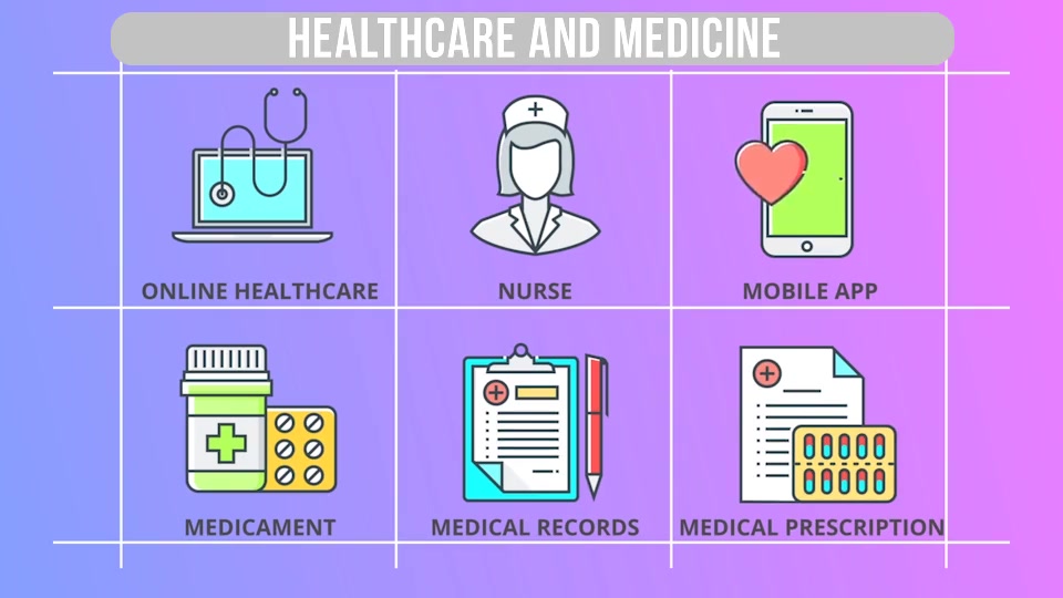 Healthcare And Medicine 30 Animated Icons - Download Videohive 21298332