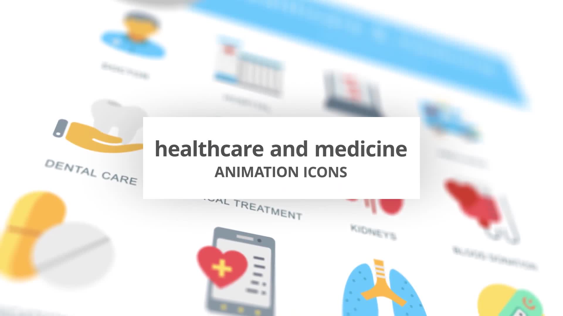 Healthcare and Medicine Animation Icons Videohive 26634633 After Effects Image 1