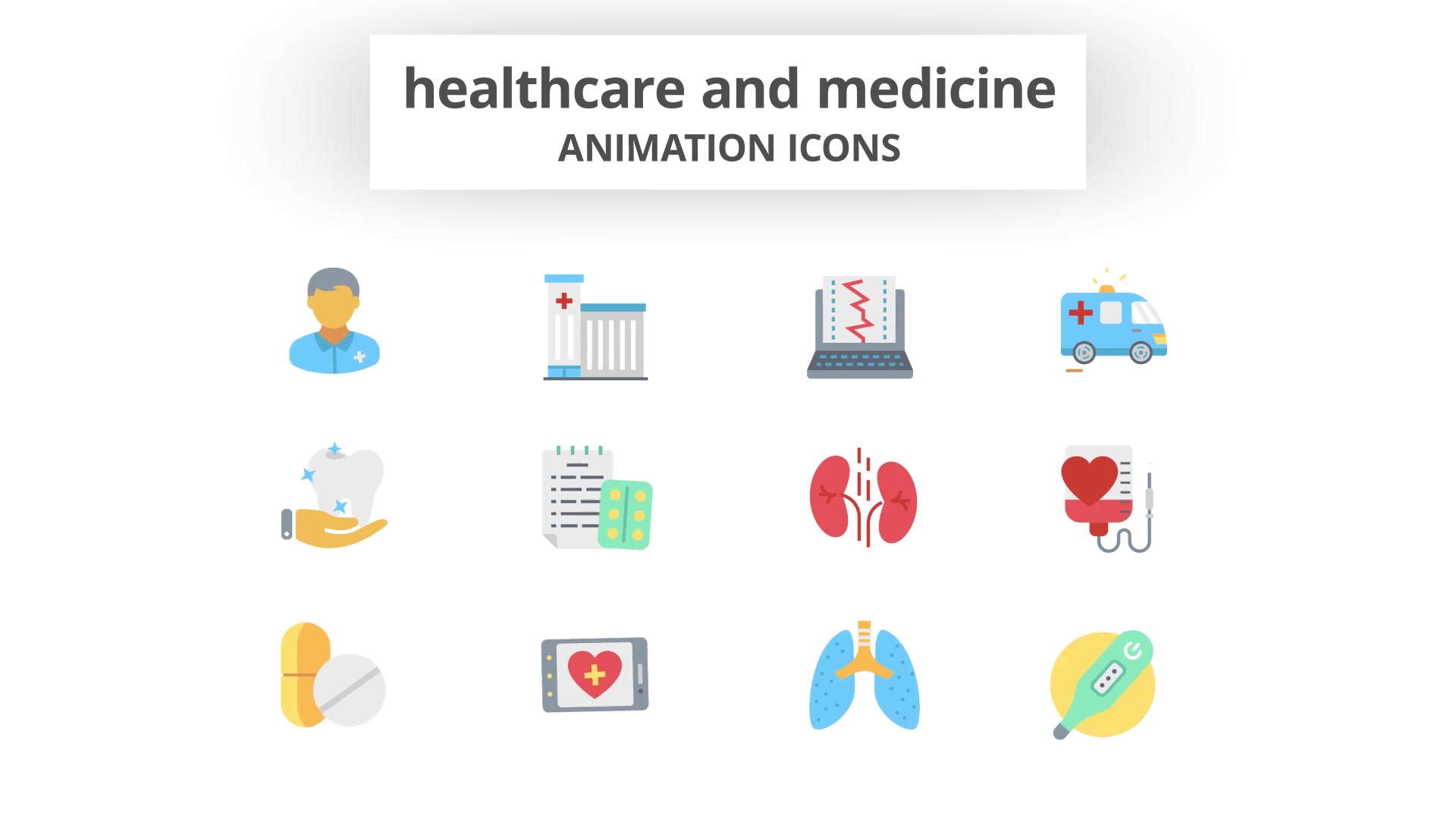 Healthcare and Medicine Animation Icons Videohive 26634633 After Effects Image 5