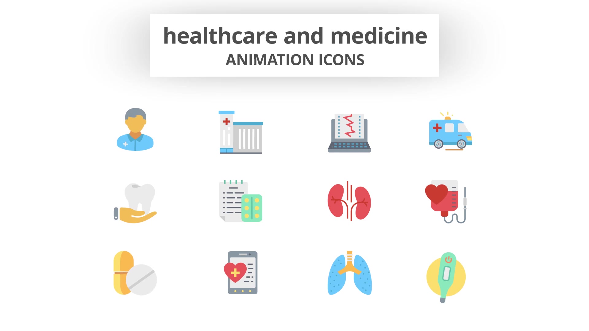 Healthcare and Medicine Animation Icons Videohive 26634633 After Effects Image 6