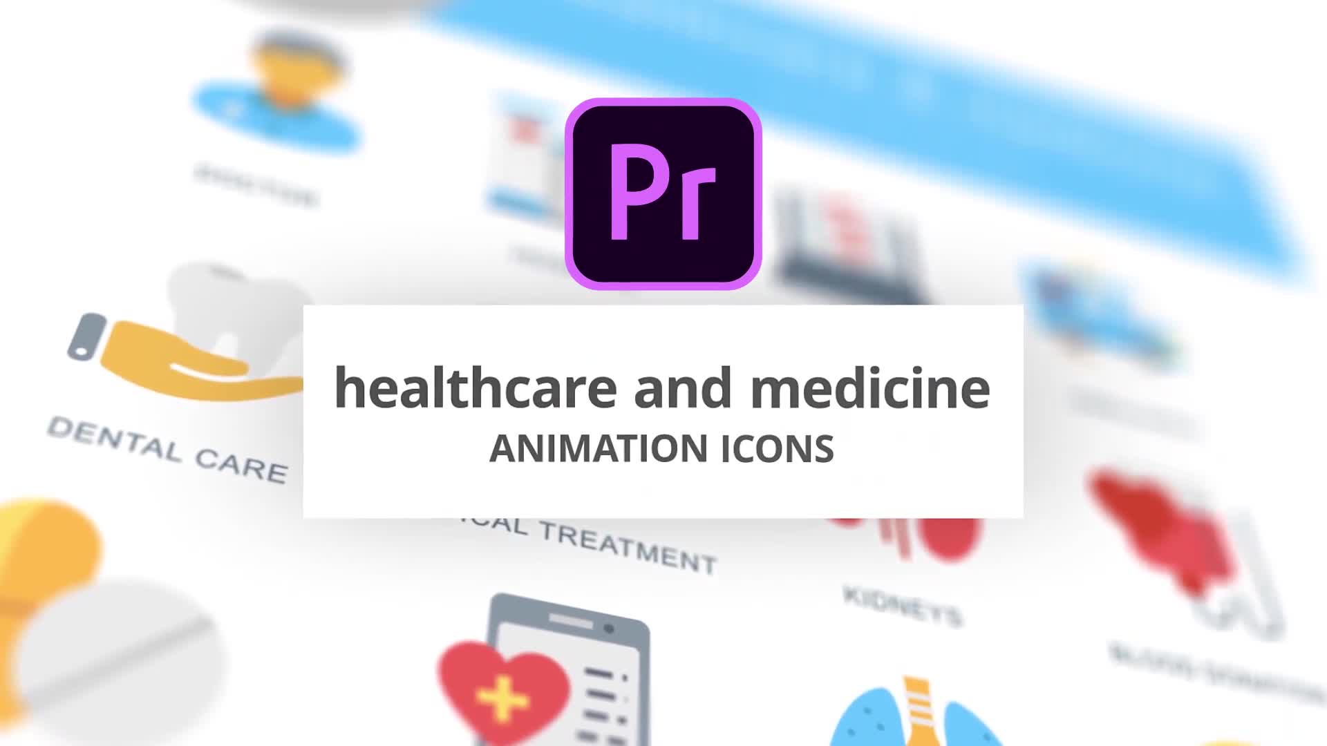 Healthcare and Medicine Animation Icons (MOGRT) Videohive 26755753 Premiere Pro Image 1