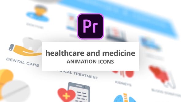 Healthcare and Medicine Animation Icons (MOGRT) - Videohive Download 26755753