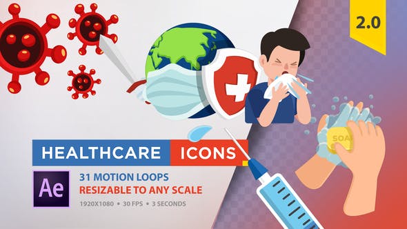 Healthcare Icons (Coronavirus) - 26176815 Download Videohive