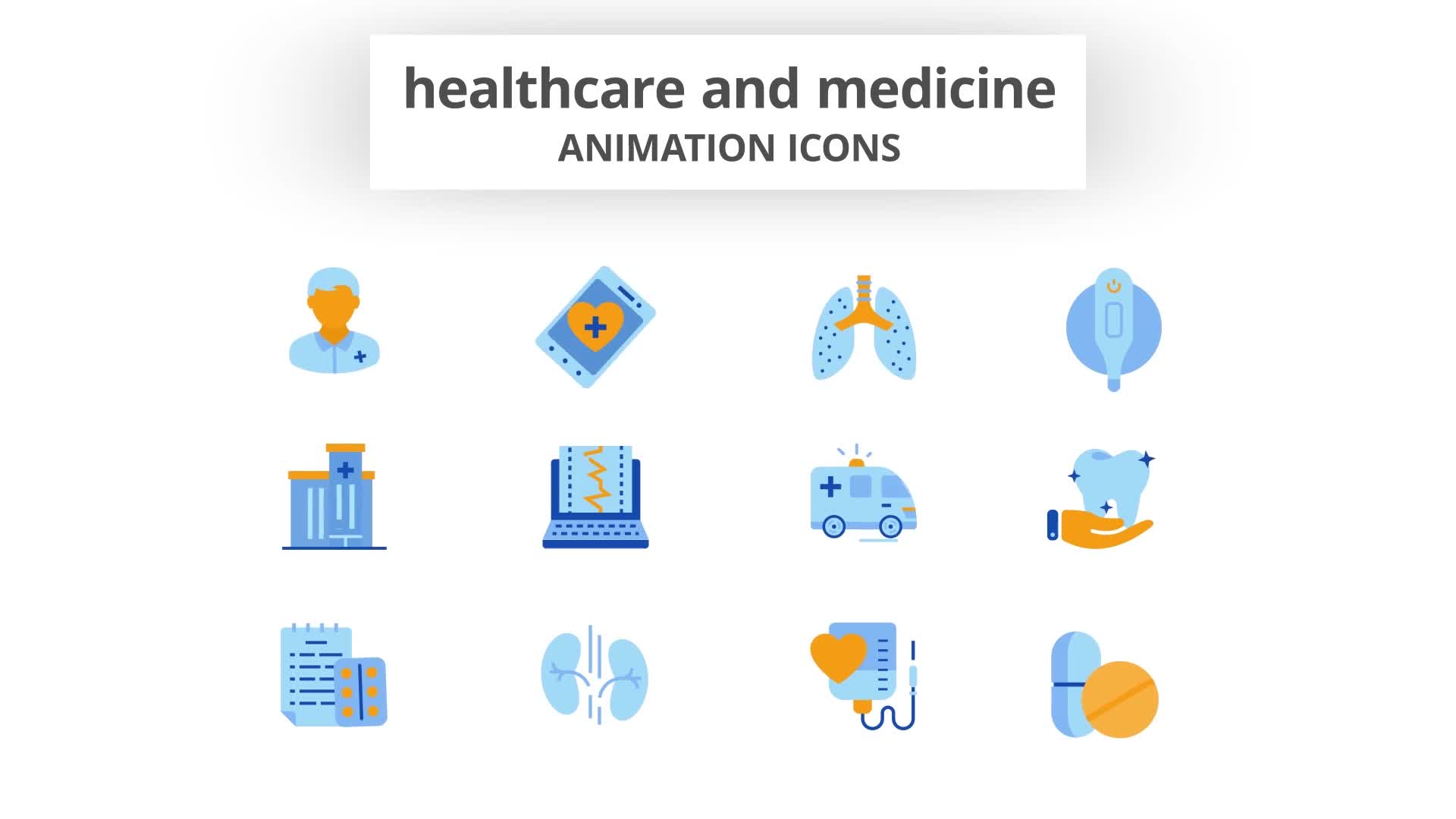 Healthcare & Medicine Animation Icons Videohive 28168254 After Effects Image 10