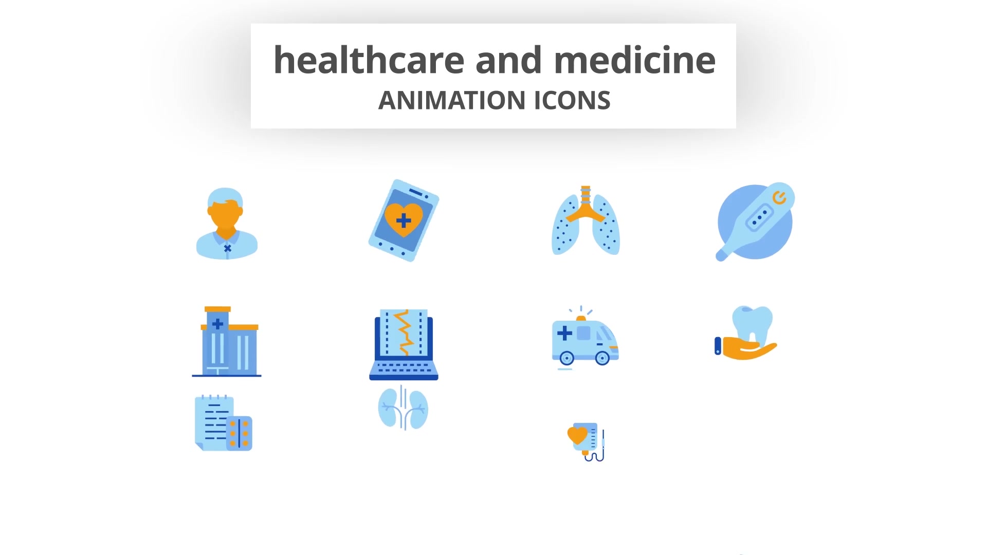 Healthcare & Medicine Animation Icons Videohive 28168254 After Effects Image 4
