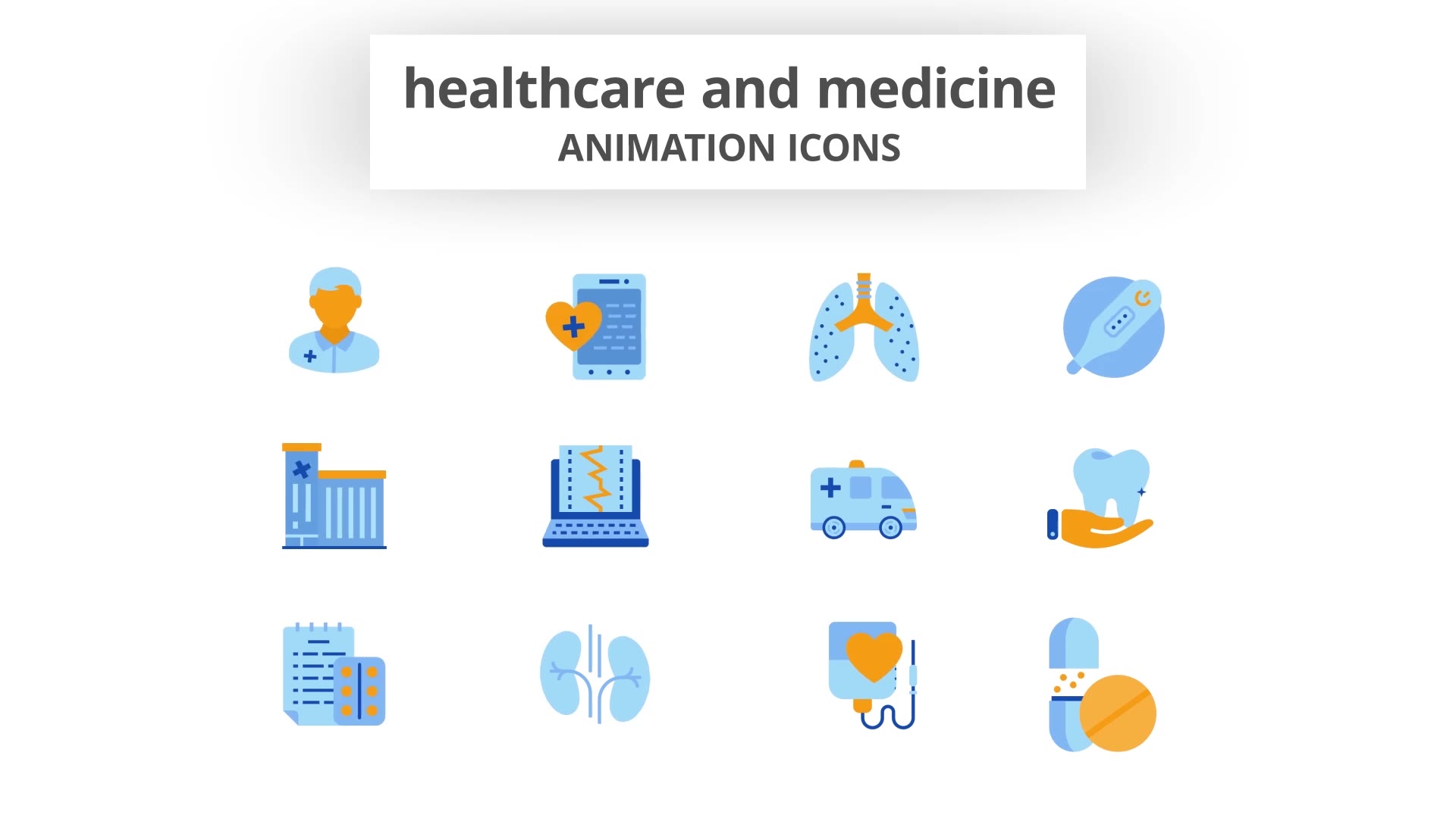 Healthcare & Medicine Animation Icons Videohive 28168254 After Effects Image 6