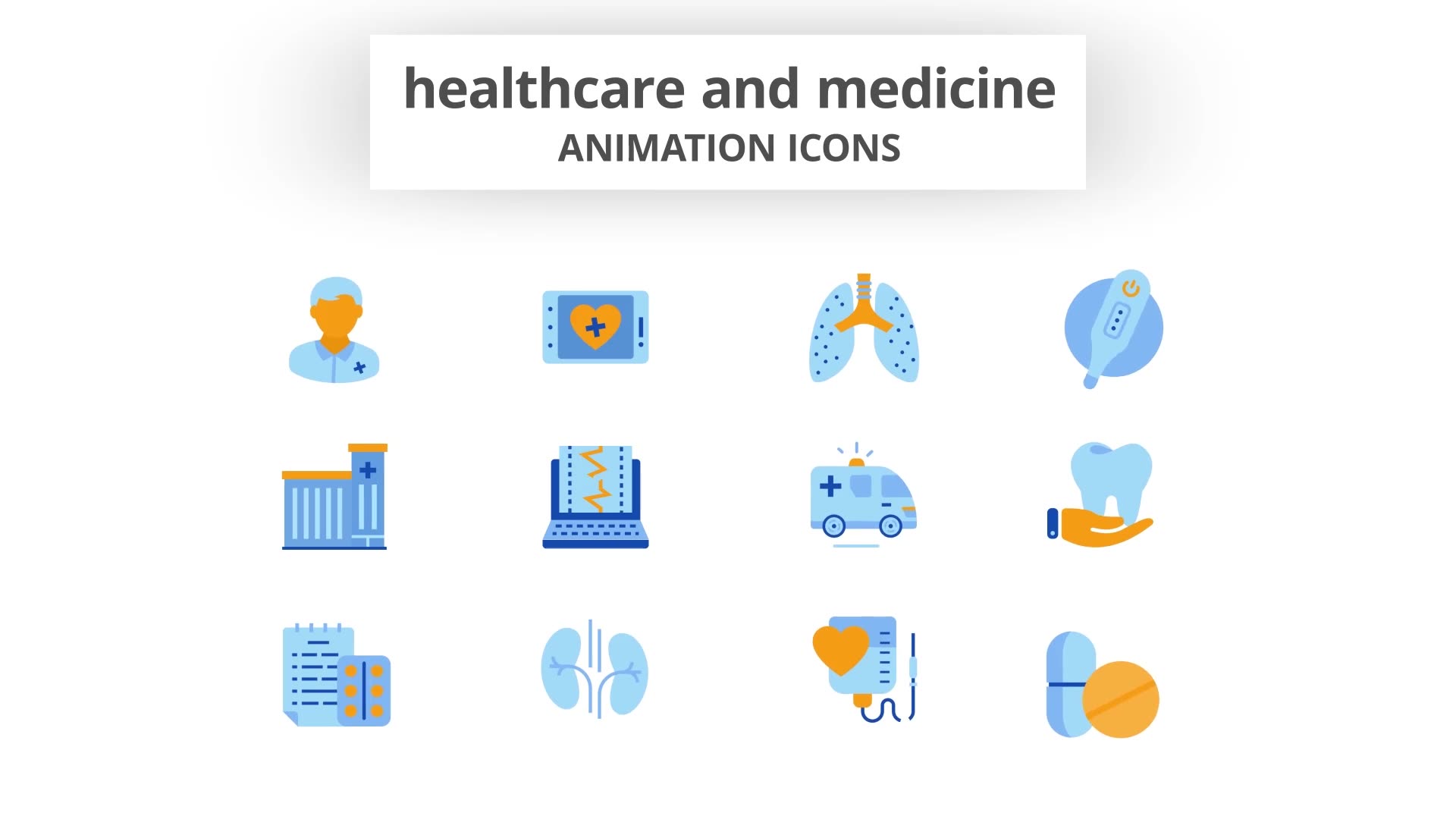 Healthcare & Medicine Animation Icons Videohive 28168254 After Effects Image 7