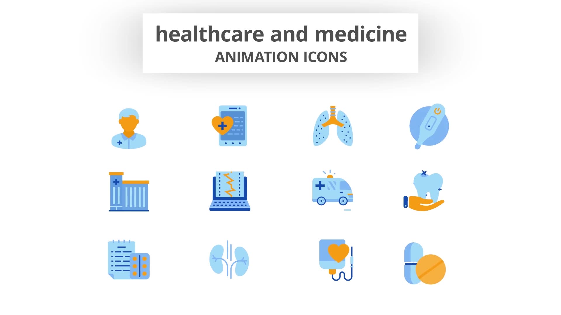 Healthcare & Medicine Animation Icons Videohive 28168254 After Effects Image 8