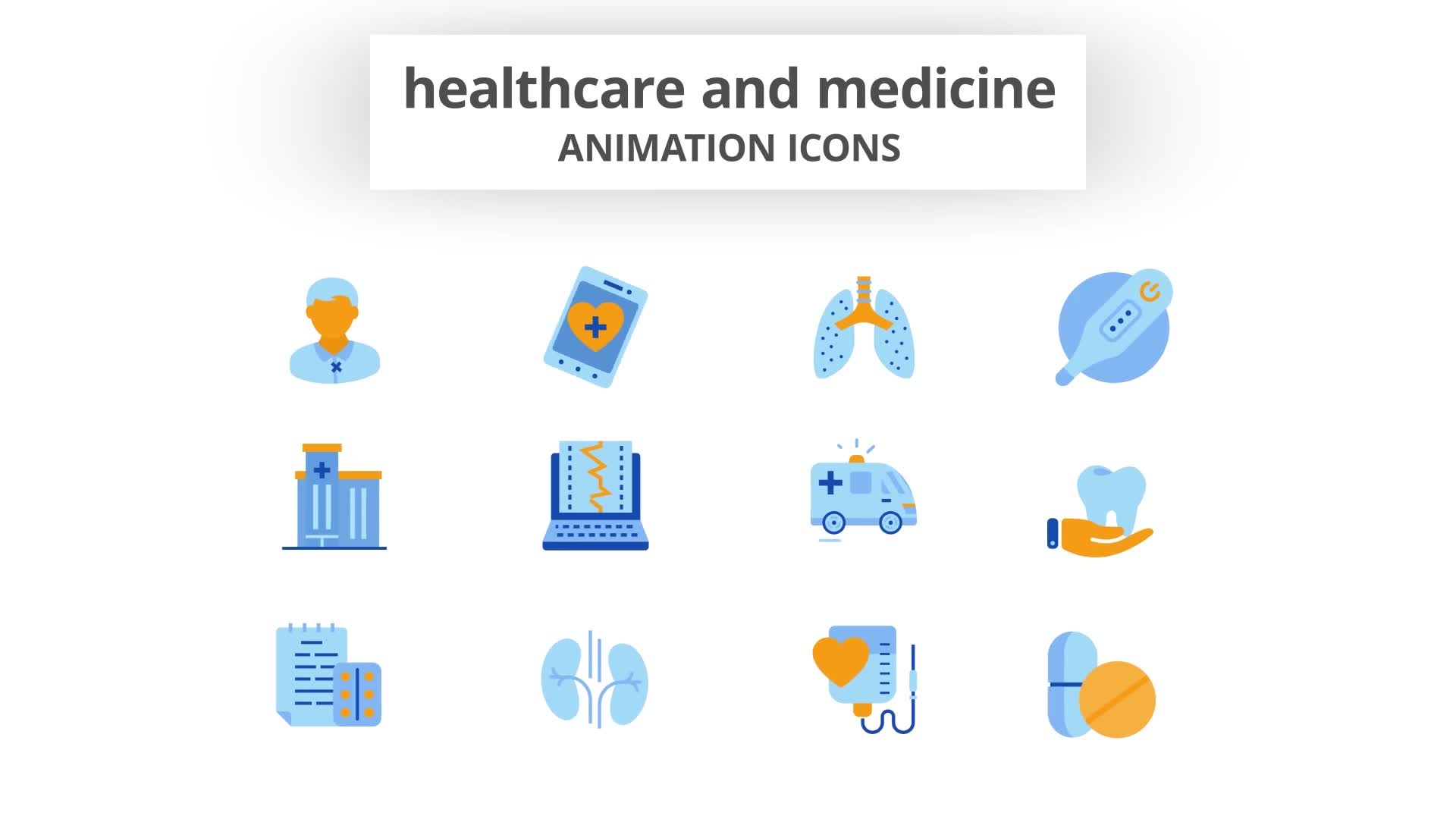 Healthcare & Medicine Animation Icons Videohive 28168254 After Effects Image 9