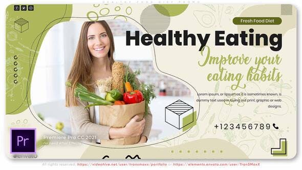 Healthy Food. Diet Promo - 38128682 Videohive Download