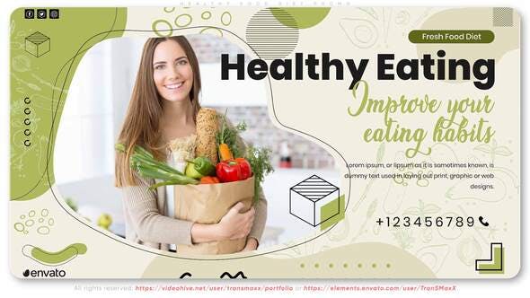 Healthy Food. Diet Promo - Download Videohive 31382431