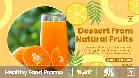 Healthy Food | Diet Promo | MOGRT - Videohive Download 34964227