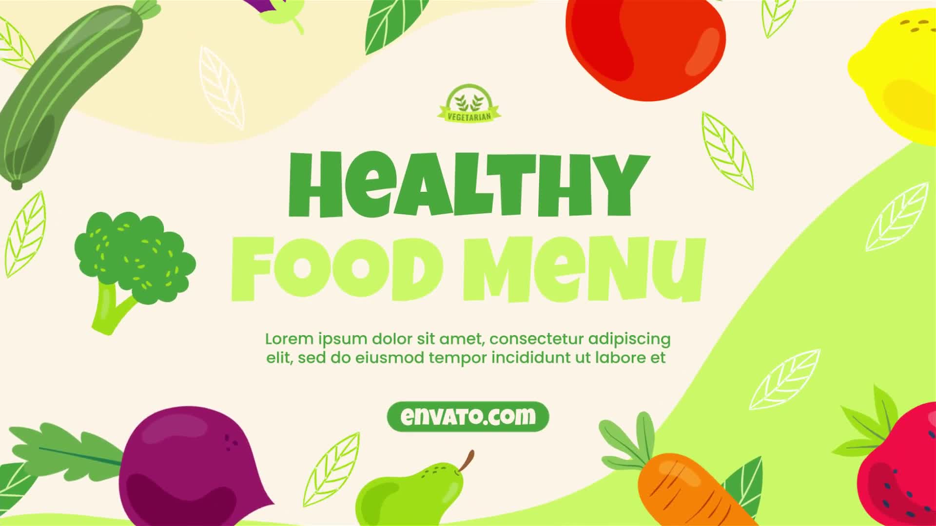 Healthy Food Menu Videohive 35480942 After Effects Image 1