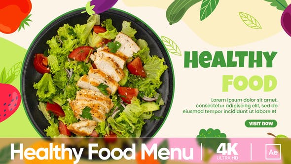 Healthy Food Menu - 35480942 Videohive Download