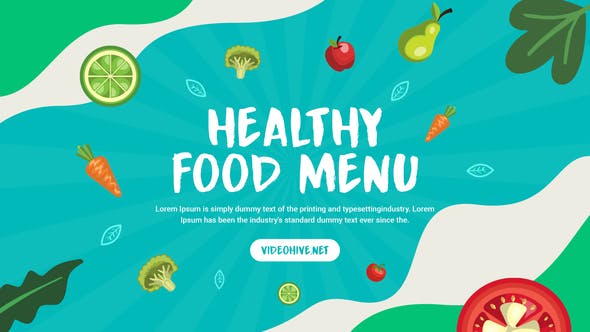 Healthy Food Promo - 37647385 Videohive Download