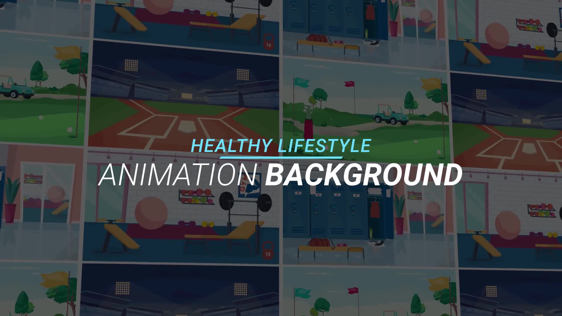 Healthy lifestyle Animation background Videohive 34221839 After Effects Image 1