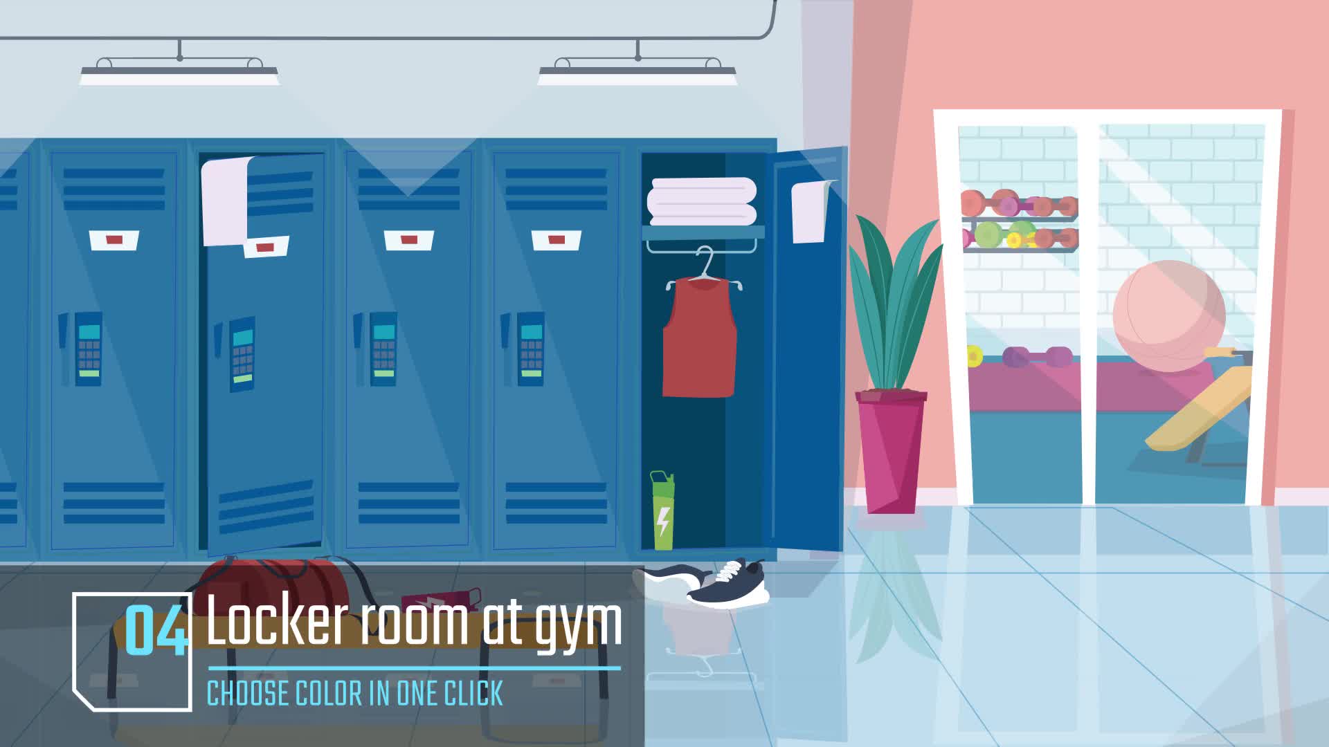 Healthy lifestyle Animation background Videohive 34221839 After Effects Image 8