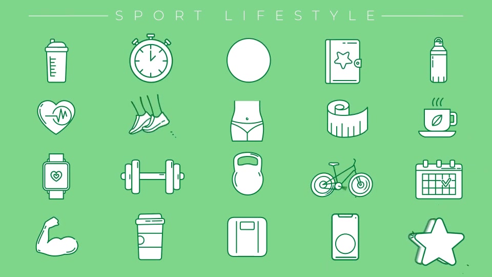 Healthy Lifestyle Icons Videohive 28449611 After Effects Image 10