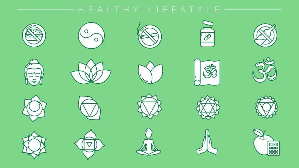 Healthy Lifestyle Icons Videohive 28449611 After Effects Image 12