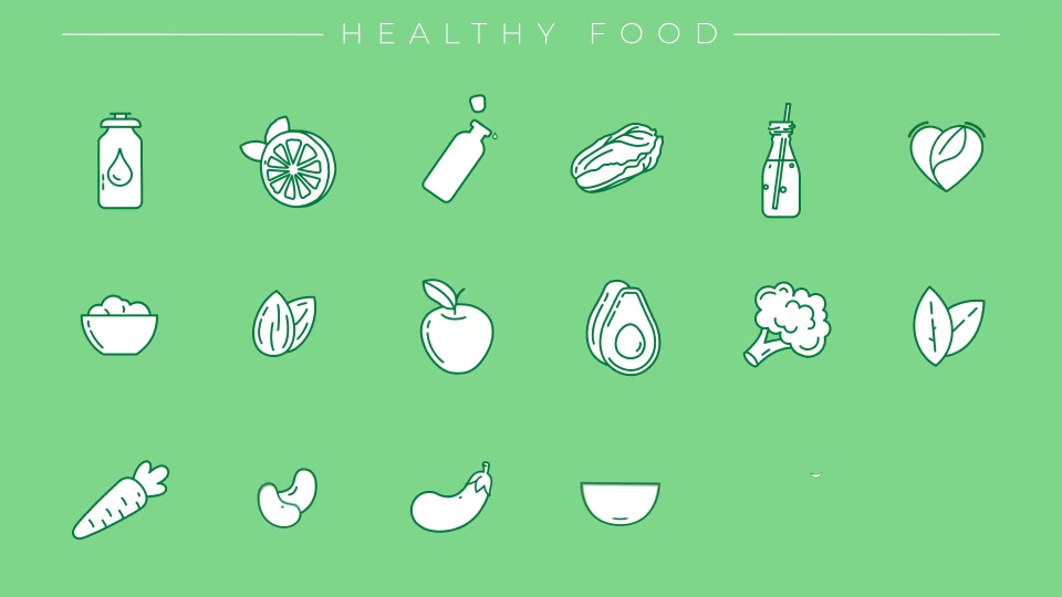 Healthy Lifestyle Icons Videohive 28449611 After Effects Image 5