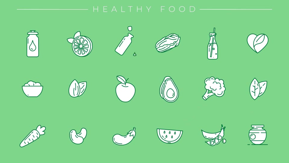 Healthy Lifestyle Icons Videohive 28449611 After Effects Image 6