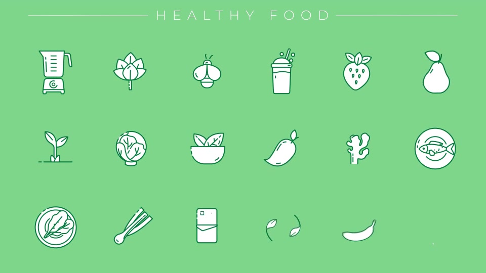 Healthy Lifestyle Icons Videohive 28449611 After Effects Image 7