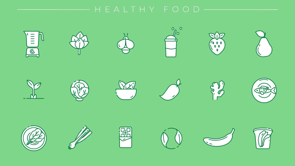 Healthy Lifestyle Icons Videohive 28449611 After Effects Image 8