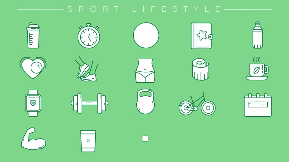 Healthy Lifestyle Icons Videohive 28449611 After Effects Image 9